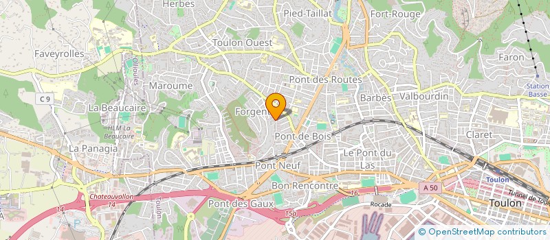 localisation de l'entreprise MADAME CLARA DEBONO  TOULON