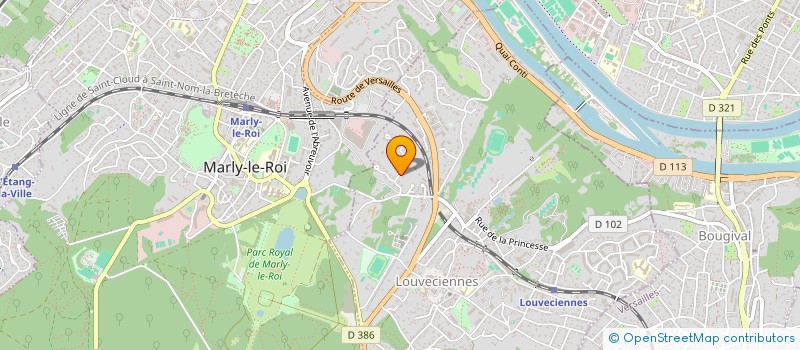 localisation de l'entreprise MADAME CLARA DEBURE  LOUVECIENNES