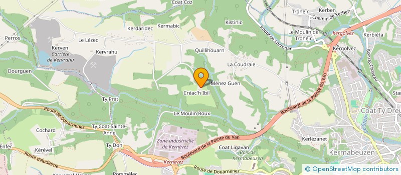 localisation de l'entreprise MADAME CLARA DEHON-BEQUIN à QUIMPER