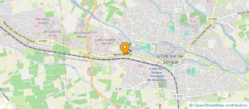 localisation de l'entreprise MADAME CLARA DELACOUR  L'ISLE-SUR-LA-SORGUE