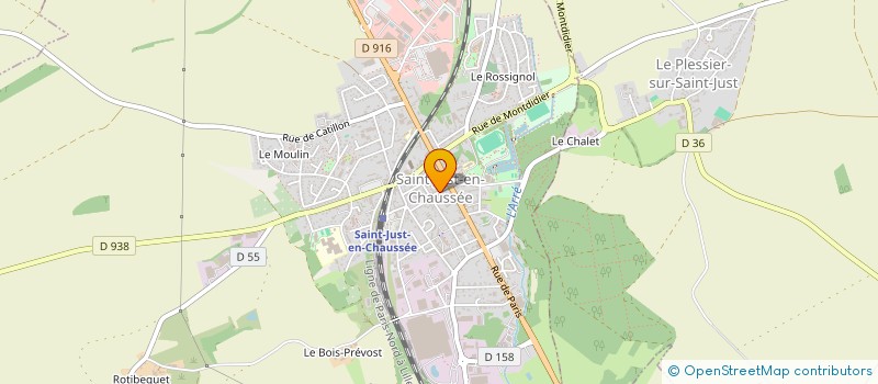 localisation de l'entreprise MADAME CLARA DELACROIX à SAINT-JUST-EN-CHAUSSEE