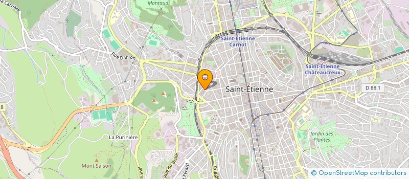 localisation de l'entreprise MADAME CLARA DELALANDE  SAINT-ETIENNE