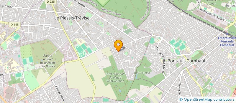 localisation de l'entreprise MADAME CLARA DELLA VEDOVA  LE PLESSIS-TREVISE