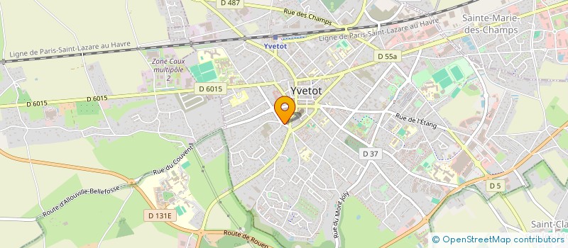 localisation de l'entreprise MADAME CLARA DELOZIERE  YVETOT