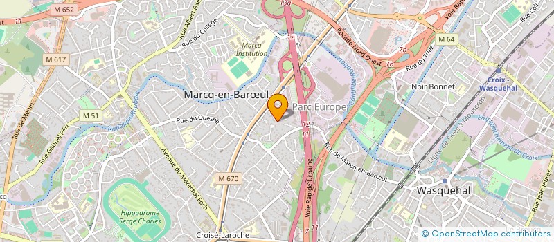 localisation de l'entreprise MADAME CLARA DEQUIREZ à MARCQ-EN-BARŒUL