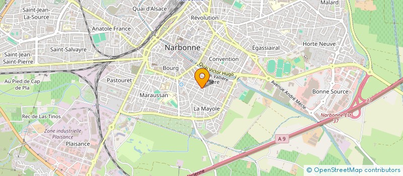localisation de l'entreprise MADAME CLARA DESBOIS  NARBONNE