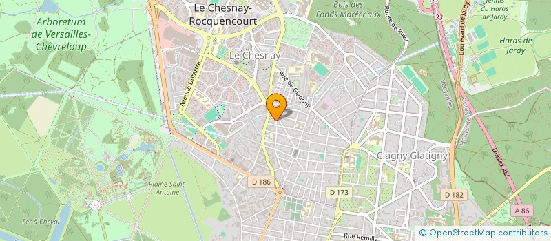 localisation de l'entreprise MADAME CLARA DEVOUASSOUX  LE CHESNAY-ROCQUENCOURT