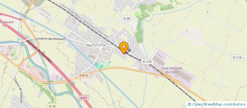 localisation de l'entreprise MADAME CLARA DI-VITA  BAZIEGE