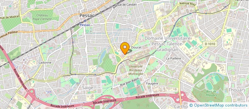 localisation de l'entreprise MADAME CLARA DUBOIS  PESSAC