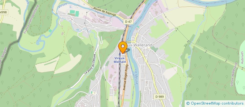 localisation de l'entreprise MADAME CLARA DUBOIS  VIREUX-MOLHAIN