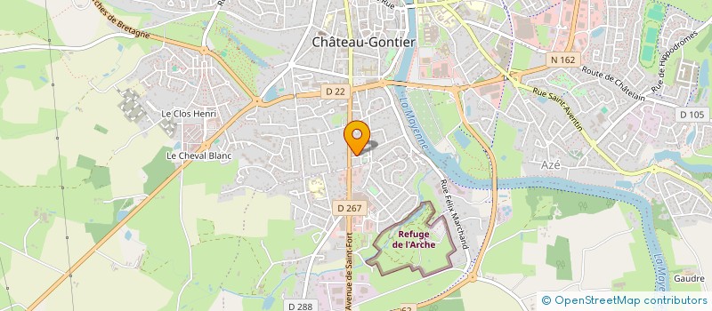 localisation de l'entreprise MADAME CLARA DUBSET à CHATEAU-GONTIER-SUR-MAYENNE