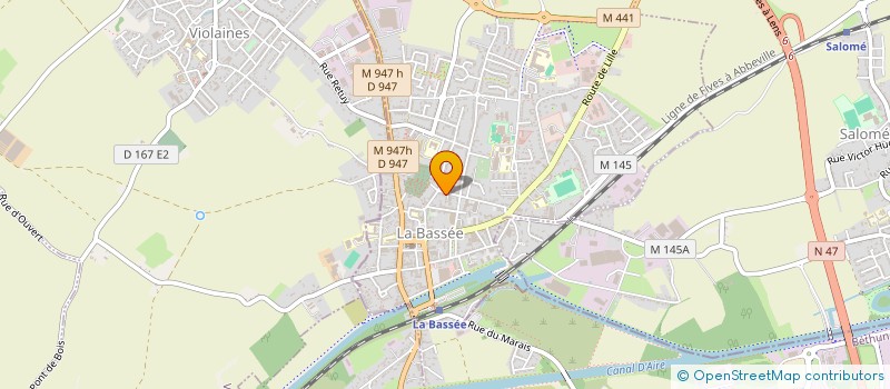 localisation de l'entreprise MADAME CLARA DUCROCQ  LA BASSEE