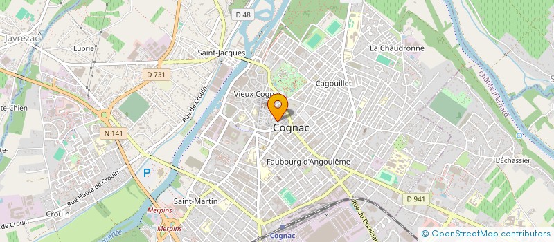 localisation de l'entreprise MADAME CLARA DUPONT à COGNAC