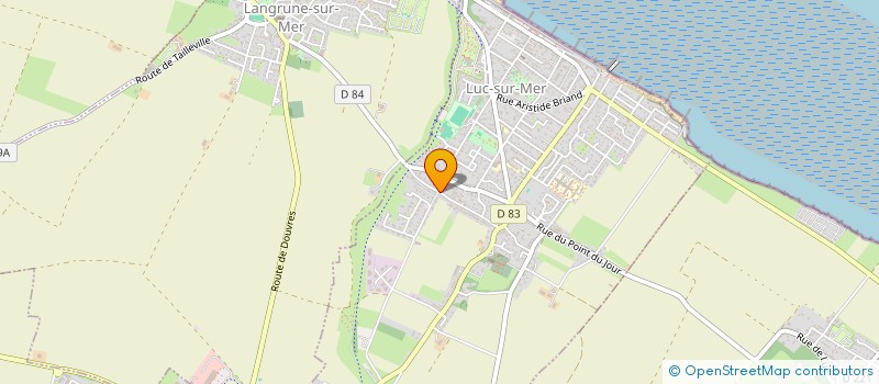 localisation de l'entreprise MADAME CLARA DUVAL  LUC-SUR-MER