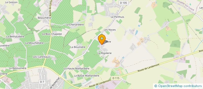 localisation de l'entreprise MADAME CLARA ESNEAULT  LE LOROUX-BOTTEREAU