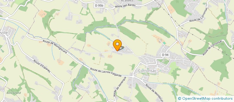 localisation de l'entreprise MADAME CLARA FABRE  CORRONSAC