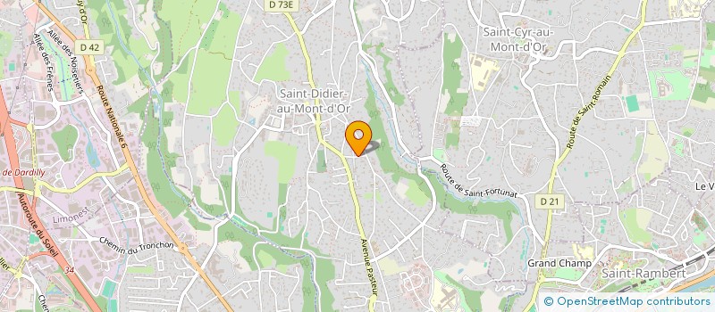 localisation de l'entreprise MADAME CLARA FAIVRE  SAINT-DIDIER-AU-MONT-D'OR