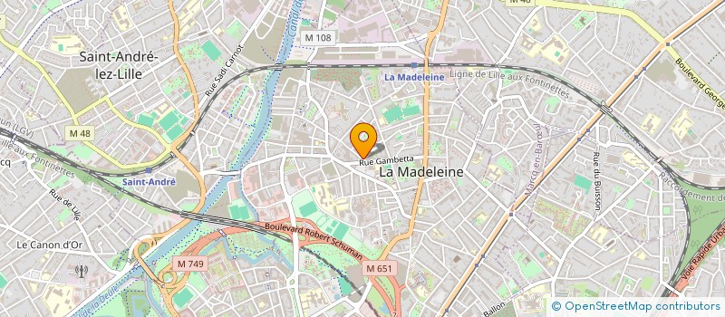 localisation de l'entreprise MADAME CLARA FALIGOT à LA MADELEINE