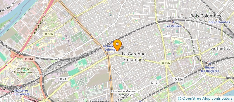 localisation de l'entreprise MADAME CLARA FAUVEL à LA GARENNE COLOMBES