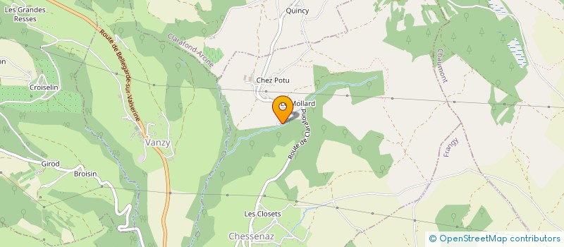 localisation de l'entreprise MADAME CLARA FERRARI  CHESSENAZ