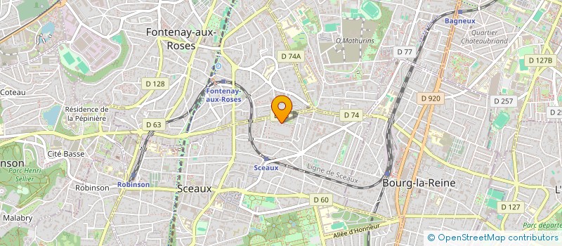 localisation de l'entreprise MADAME CLARA FOSSE  SCEAUX