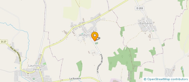 localisation de l'entreprise MADAME CLARA FRENNEAUX  JANDUN