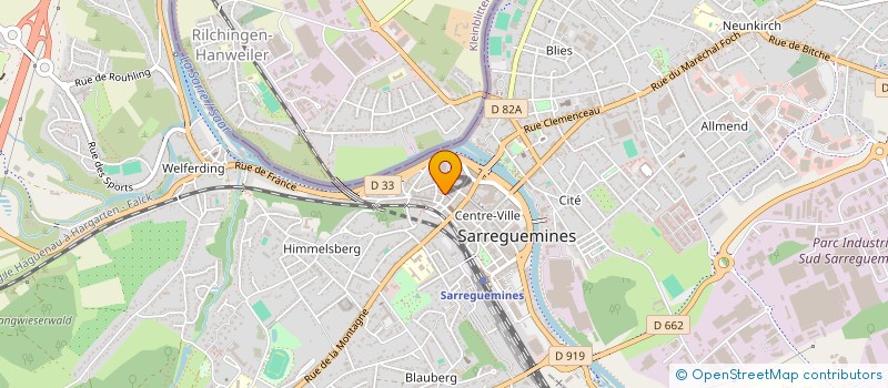 localisation de l'entreprise MADAME CLARA FREYERMUTH à SARREGUEMINES