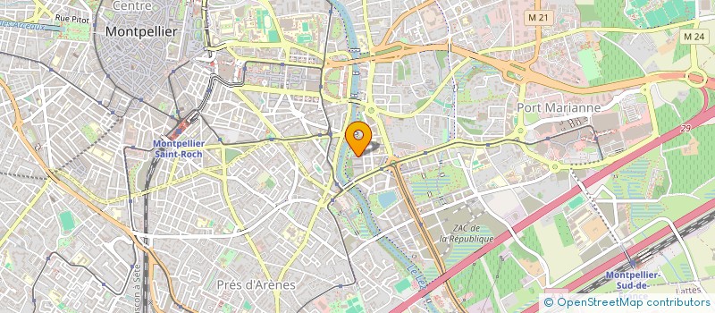 localisation de l'entreprise MADAME CLARA FRICK à MONTPELLIER
