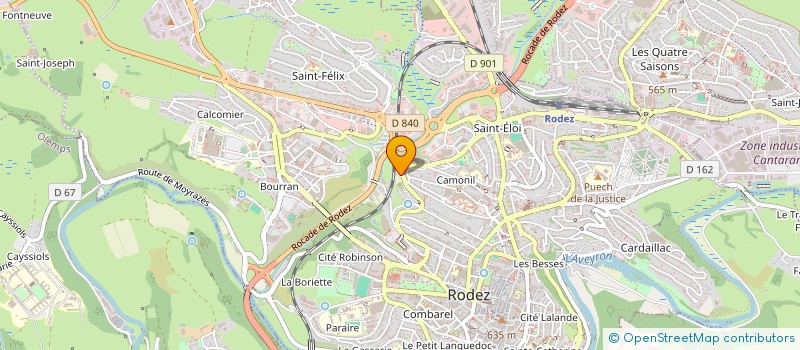 localisation de l'entreprise MADAME CLARA FUENTES  RODEZ