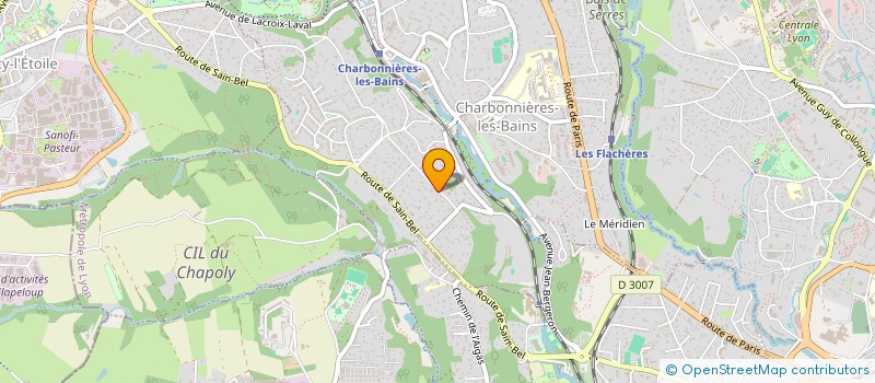 localisation de l'entreprise MADAME CLARA GAMOT  CHARBONNIERES-LES-BAINS
