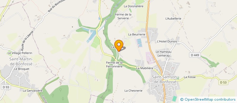 localisation de l'entreprise MADAME CLARA GAUTIER  BOURGVALLEES