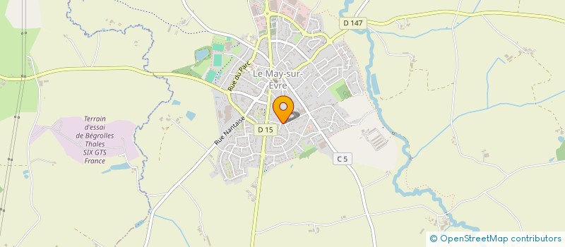 localisation de l'entreprise MADAME CLARA GELINEAU  LE MAY-SUR-EVRE