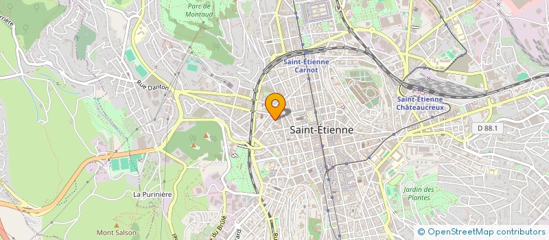 localisation de l'entreprise MADAME CLARA GIANNITELLI  SAINT-ETIENNE