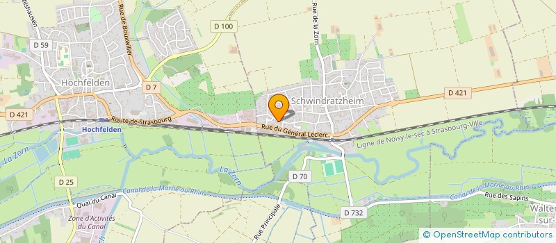 localisation de l'entreprise MADAME CLARA GILLMANN  SCHWINDRATZHEIM