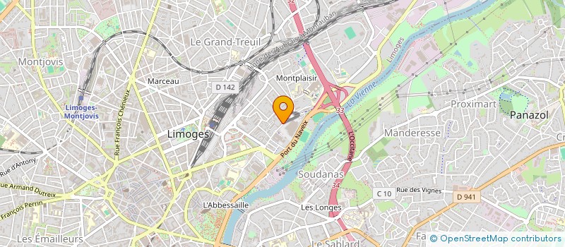 localisation de l'entreprise MADAME CLARA GONCALVES à LIMOGES