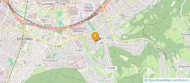 localisation de l'entreprise MADAME CLARA GONZALES  EYBENS