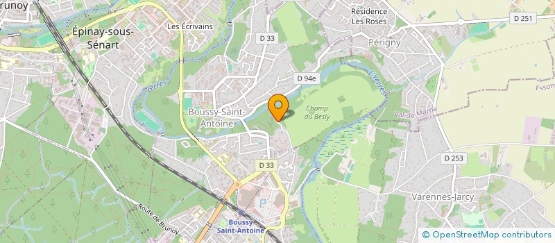 localisation de l'entreprise MADAME CLARA GRASSART  BOUSSY-SAINT-ANTOINE