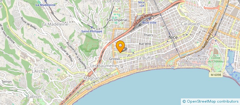 localisation de l'entreprise MADAME CLARA GUILBERT  NICE