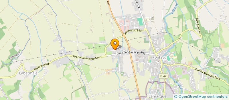 localisation de l'entreprise MADAME CLARA HAGNERE  PONTACQ