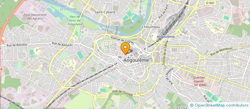 localisation de l'entreprise MADAME CLARA HARLE à ANGOULEME