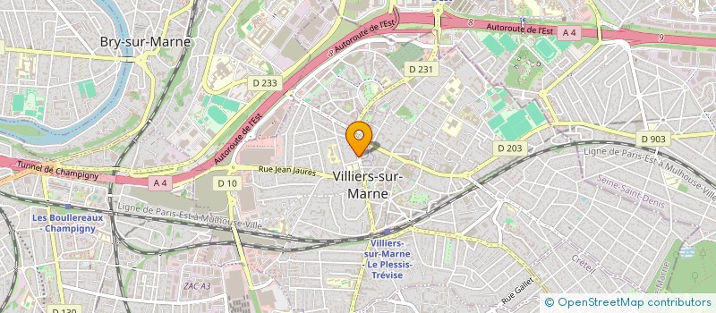 localisation de l'entreprise MADAME CLARA HERNANDEZ  VILLIERS-SUR-MARNE