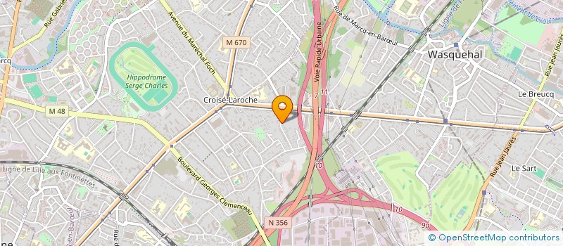 localisation de l'entreprise MADAME CLARA HOGRAINDLEUR à MARCQ-EN-BARŒUL