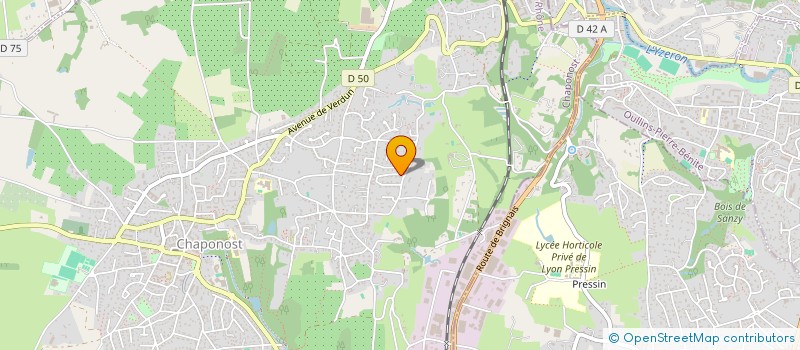 localisation de l'entreprise MADAME CLARA HUBERT  CHAPONOST