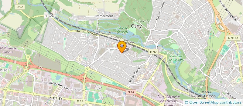 localisation de l'entreprise MADAME CLARA HUET  OSNY