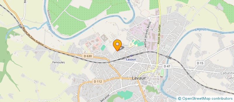 localisation de l'entreprise MADAME CLARA JACQUART  LAVAUR