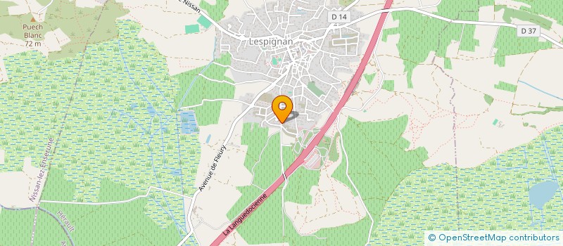 localisation de l'entreprise MADAME CLARA JEAN  LESPIGNAN