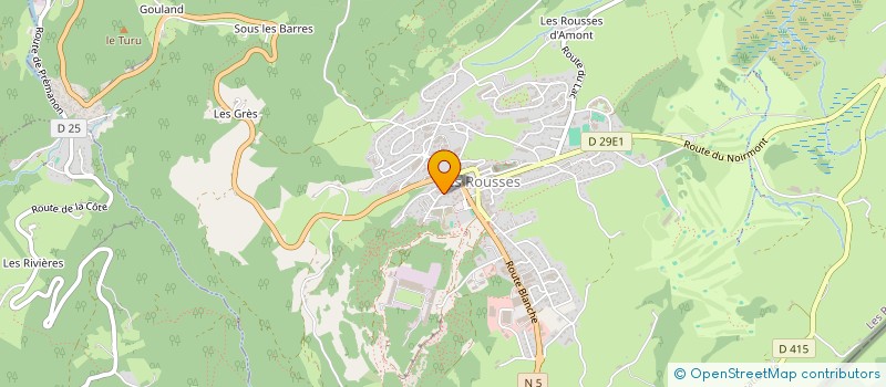 localisation de l'entreprise MADAME CLARA JEAN-PROST  LES ROUSSES