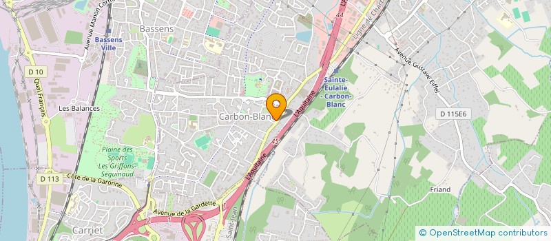 localisation de l'entreprise MADAME CLARA JEBRAK  CARBON-BLANC