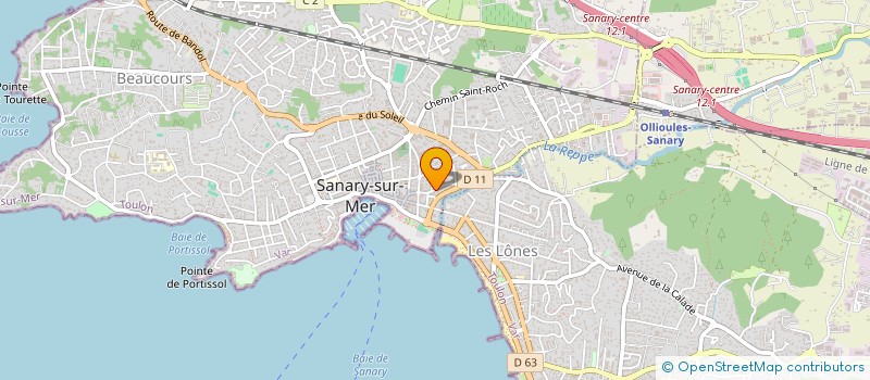 localisation de l'entreprise MADAME CLARA JOLY à SANARY-SUR-MER