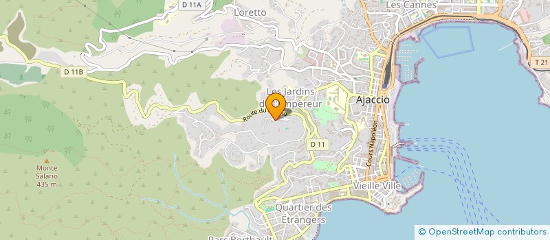 localisation de l'entreprise MADAME CLARA JOUBERT à AJACCIO